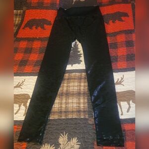 Two of Hearts Black Patterned Leggings 2X